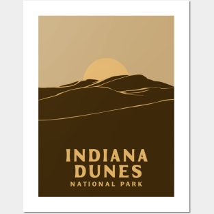 Indiana Dunes Minimal Travel Poster Posters and Art